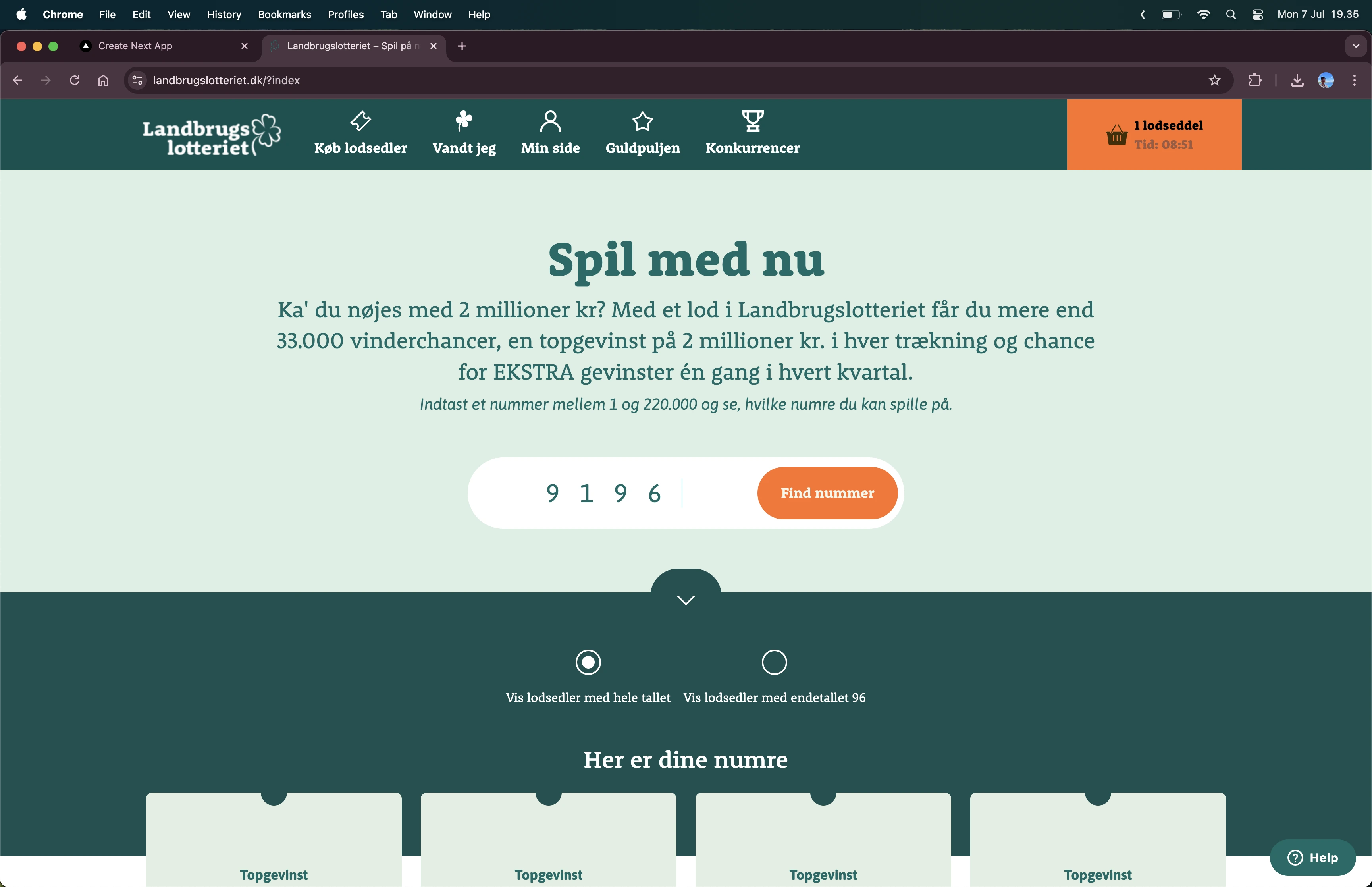 Landbrugslotteriet – RemixJS Modernization